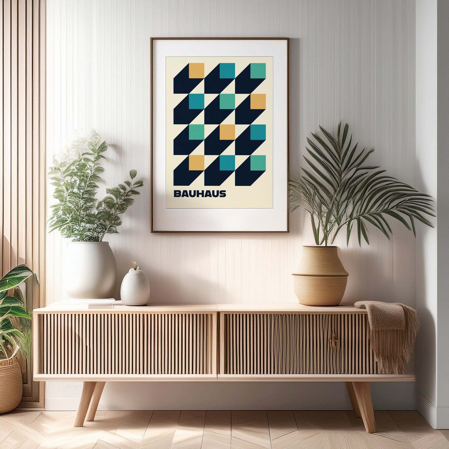 Bauhaus 3d Squares Design Print, Bauhaus Wall Art, Geometric Wall Art, Minimalist Wall Art, Print, Wall Art Print, Poster.