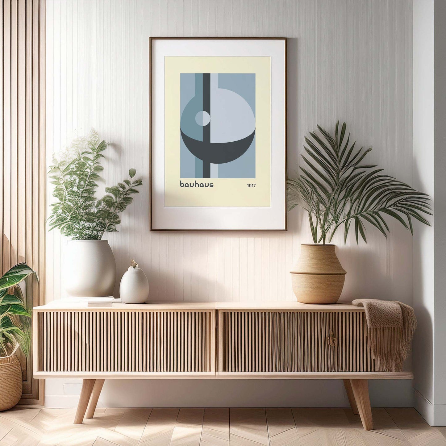 Bauhaus Blue Globe Design Print, Bauhaus Wall Art, Retro, Mid Century Modern, Minimalist Wall Art, Print, Wall Art Print, Poster.