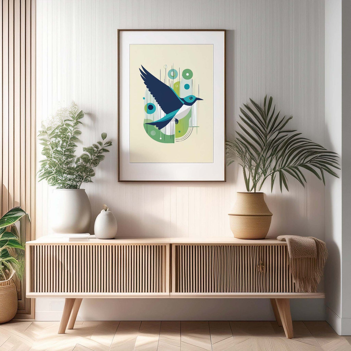 Flying Bird Illustration Design, Wall Art, Minimalist Wall Art, Print, Wall Art Print, Poster.