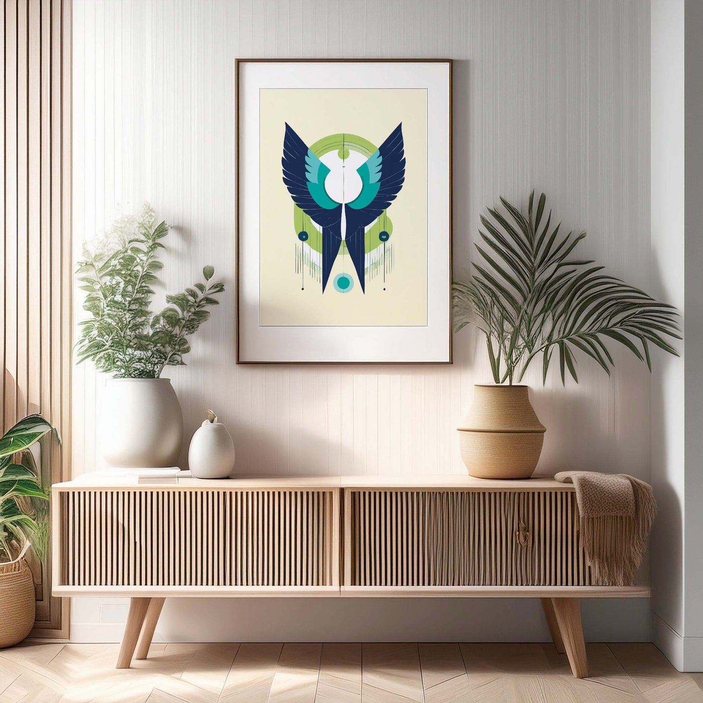 Bird Wings Illustration Design, Wall Art, Minimalist Wall Art, Print, Wall Art Print, Poster.